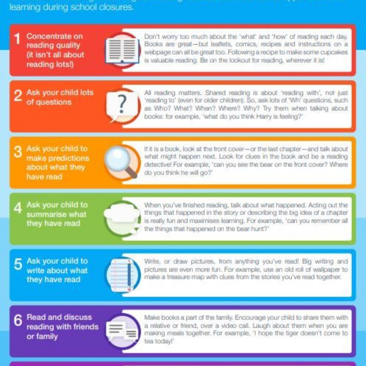 Aldersbrook Primary School Eef Home Reading Tips